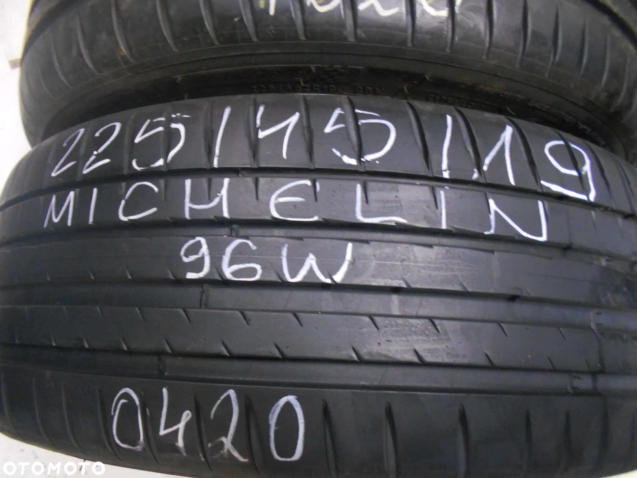 OPONY 225/45R19 MICHELIN PILOT SPORT 4 DOT 1620 7.3MM - 3