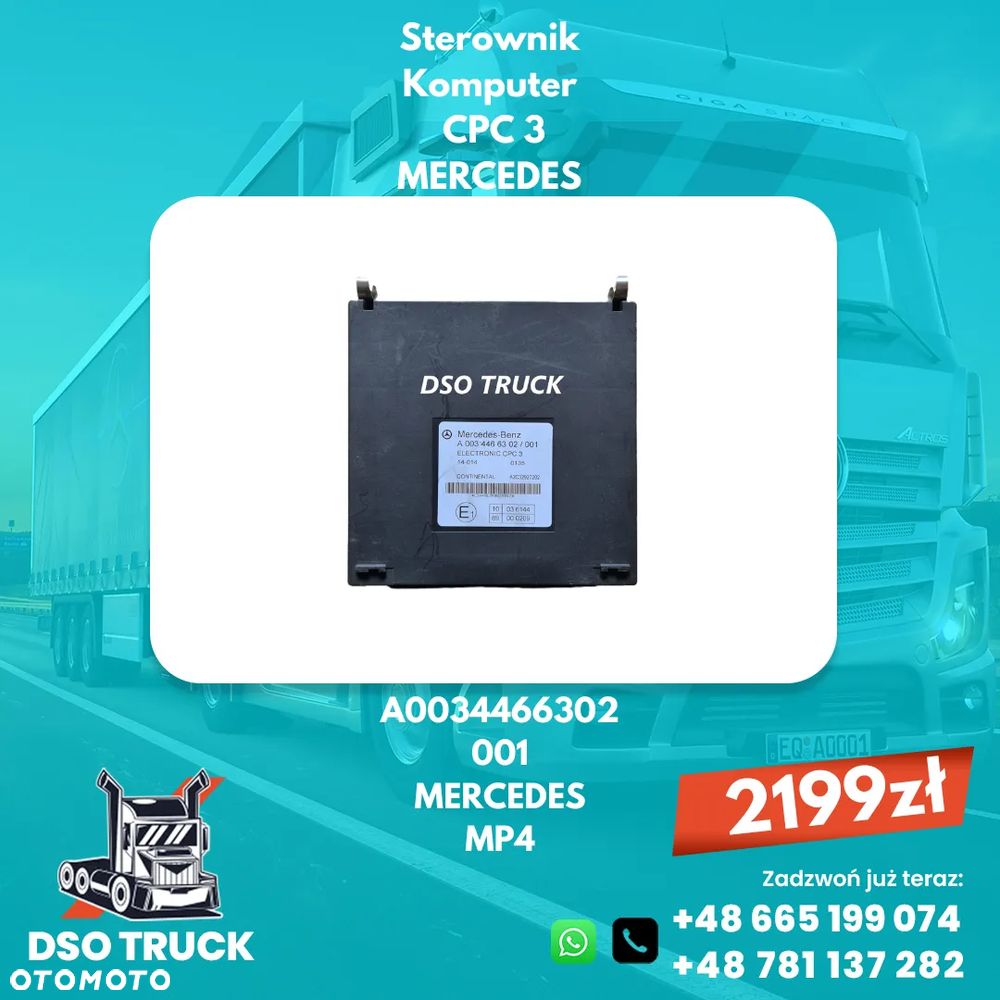 Sterownik Komputer CPC 3 Mercedes A0034466302 A0034467202 - 1
