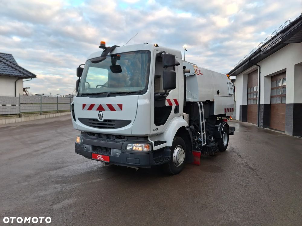 Renault Midlum 220 Zamiatarka Johnston VS500 Szczotki L/R Obie Strony KARCHER Listwy Wysokiego Ciśnienia Bęben + Lanca 2013r - 2