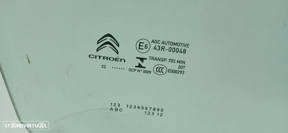 Vidro porta frente direita CITROËN C3 III (SX) - 2