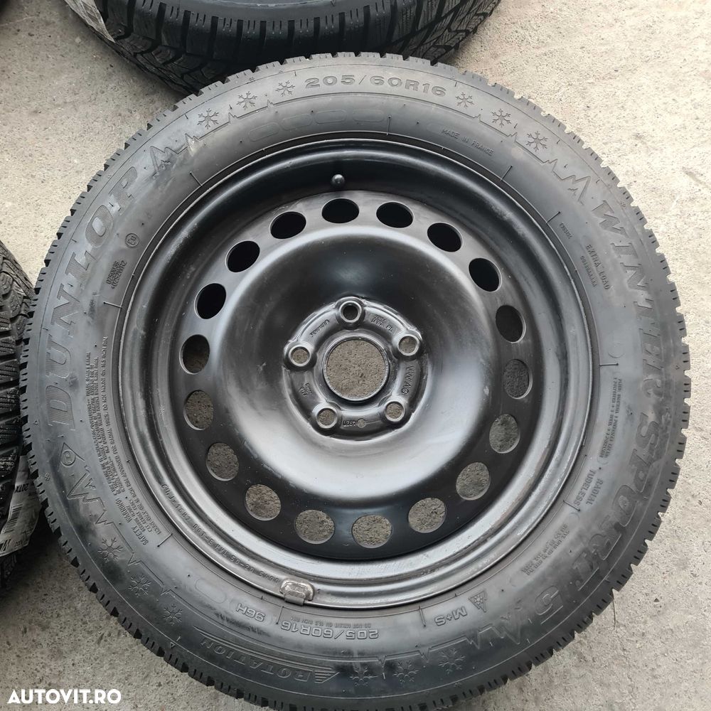 Roti/Jante tabla orig. Caddy Golf Passat Touran | Dunlop 205/60 R16 - 4