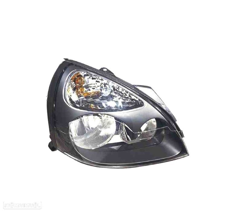 FAROL DIR OPTICAS RENAULT CLIO II 01-05 PRETO - 1