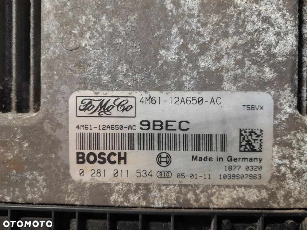 KOMPUTER STEROWNIK SILNIKA FORD FOCUS MK2 1.6 TDCI 0281011534 - 2