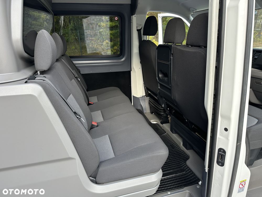 Volkswagen Crafter Brygada 6osób / Średniak L3 / Salon PL / Serwis Tylko w ASO VW / Pełna historia pojazdu / W oryginalym stanie / Fabryczna Zabudowa / FV23% - 21