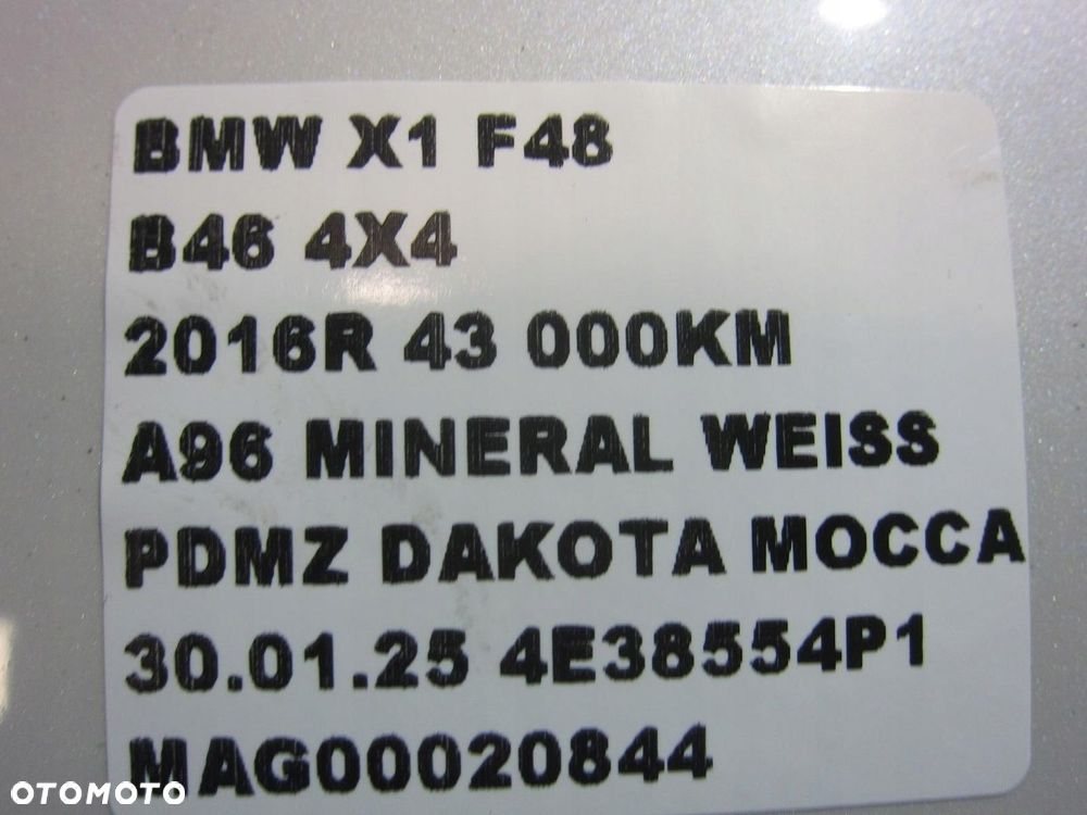 BMW X1 F48 F40 F45 F39 GŁOŚNIK NISKOTONOWY LEWY 9278065 FOTELA 65139278065 - 7