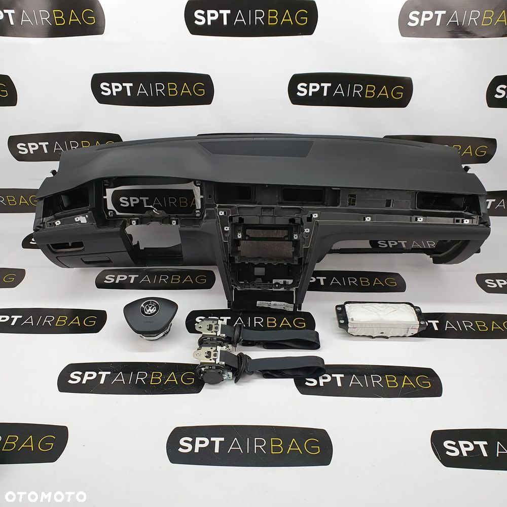 VW PASSAT B8 ARTEON DESKA ROZDZIELCZA KONSOLA KOKPIT PULPIT PODUSZKI AIRBAG AIR BAG PASY KIT SET - 1
