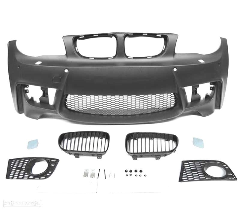 PARA-CHOQUES FRONTAL BMW E81 E82 E87 E88 04-13 LOOK 1M PDC + GRELHAS - 4