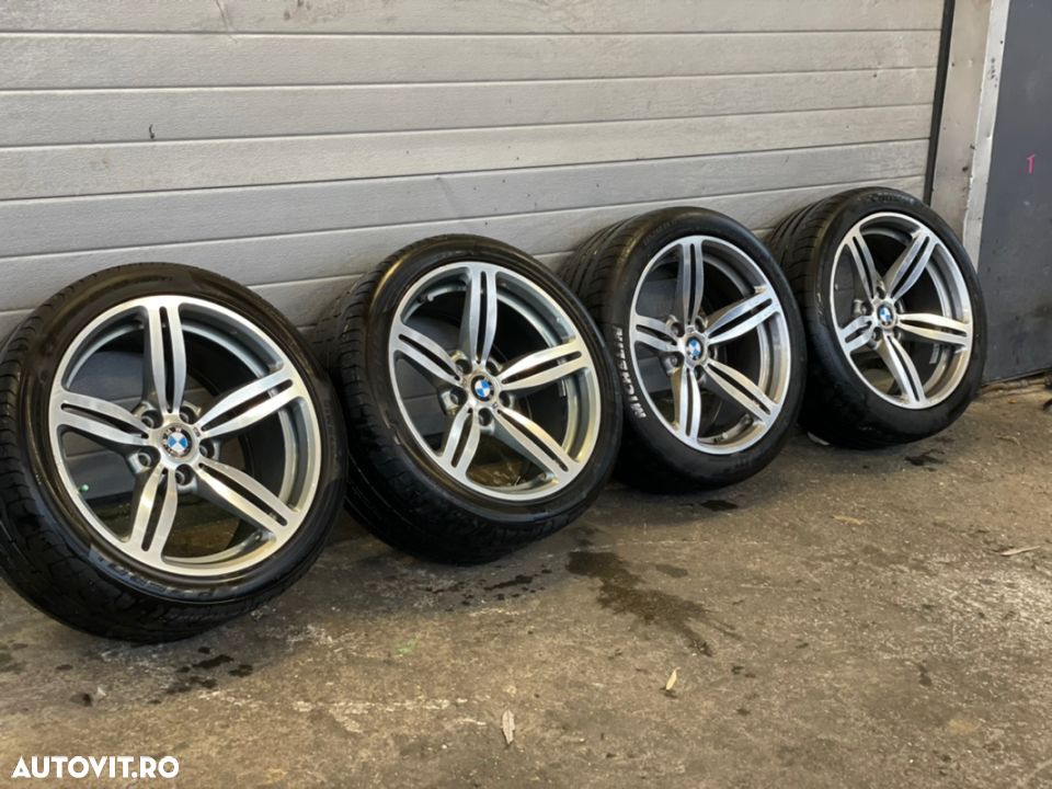 jante roti bmw M5 E60 M6 e63 e64 originale M power nu M pachet R19 2 lățimi fără defecte tehnice sau Reparatii 8/5 fata 9/5 J spatele Style 167 5x120 - 1