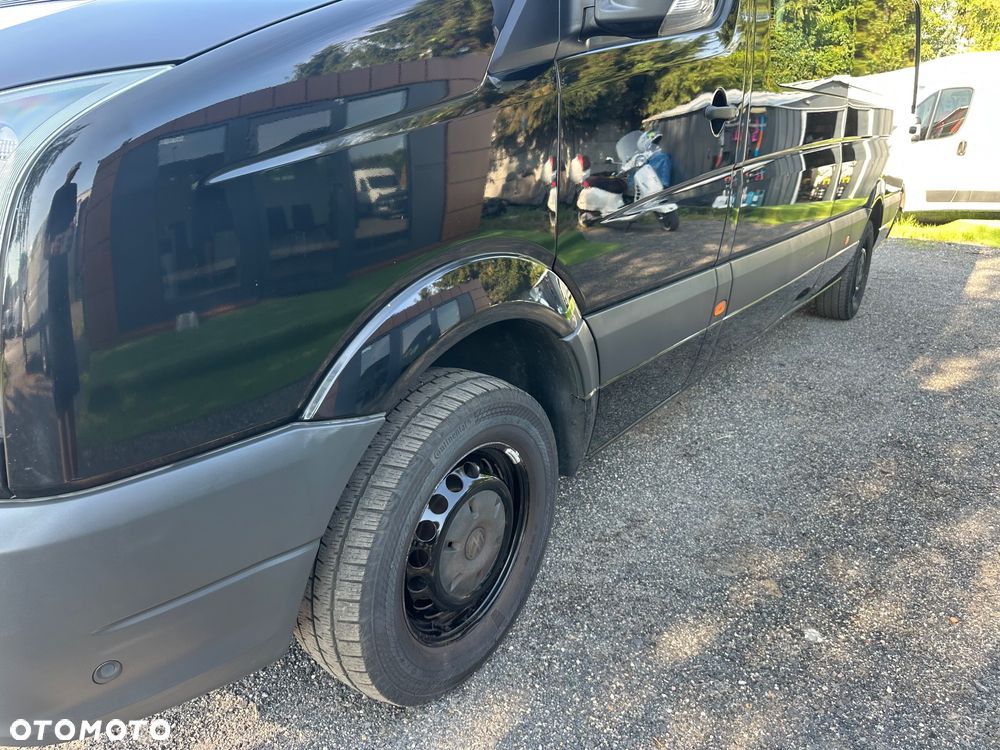 Volkswagen Crafter 2.0tdi 136ps 6oso brygadowka Maxi czarna - 14
