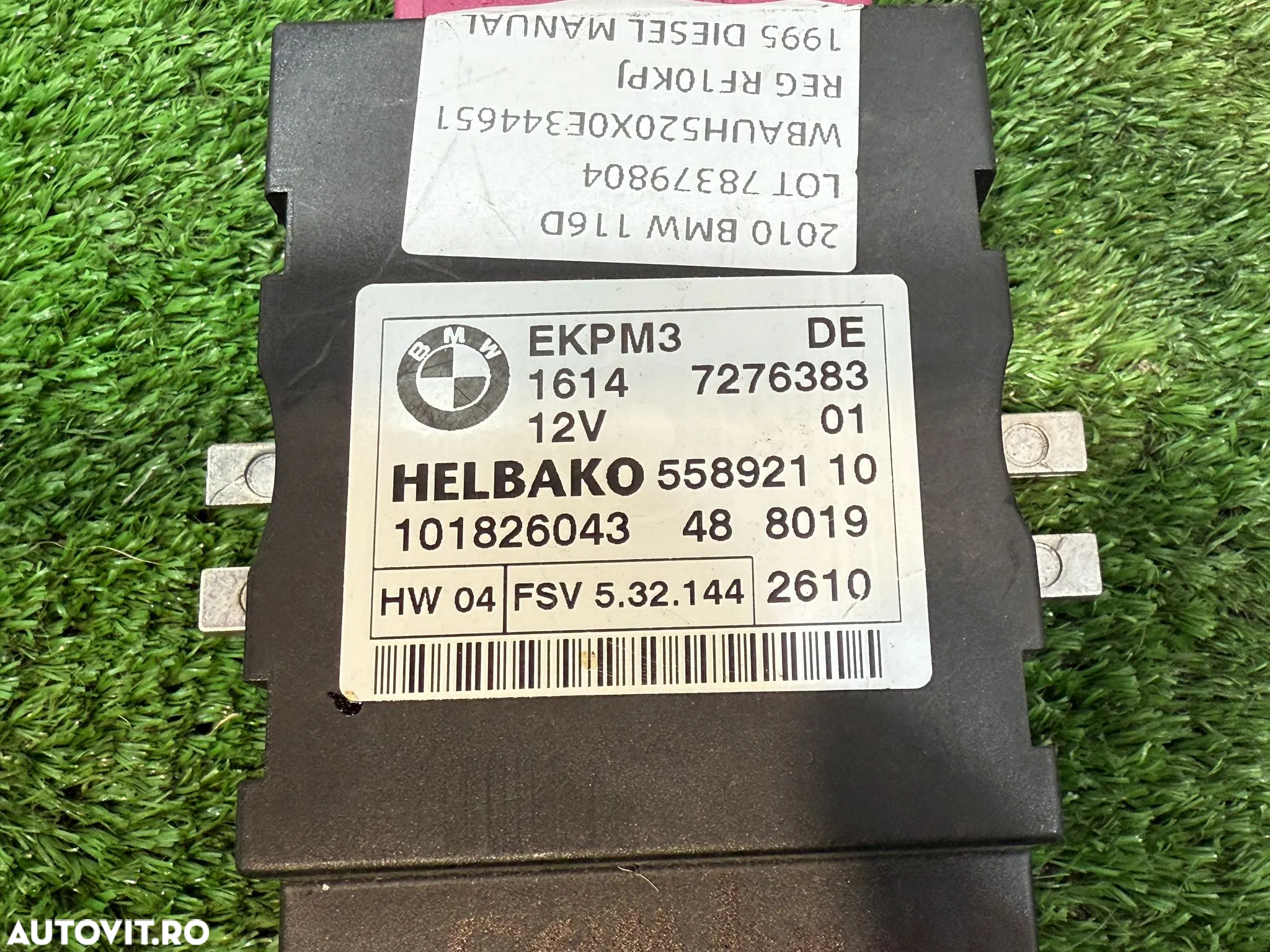 MODUL COMBUSTIBIL (2 BUC.) BMW 116D SERIA 1 E87 LCI 2.0 DIESEL 2010 COD OEM 7209286 720928601 55892110 7276383 727638301 2004-2013 - 7