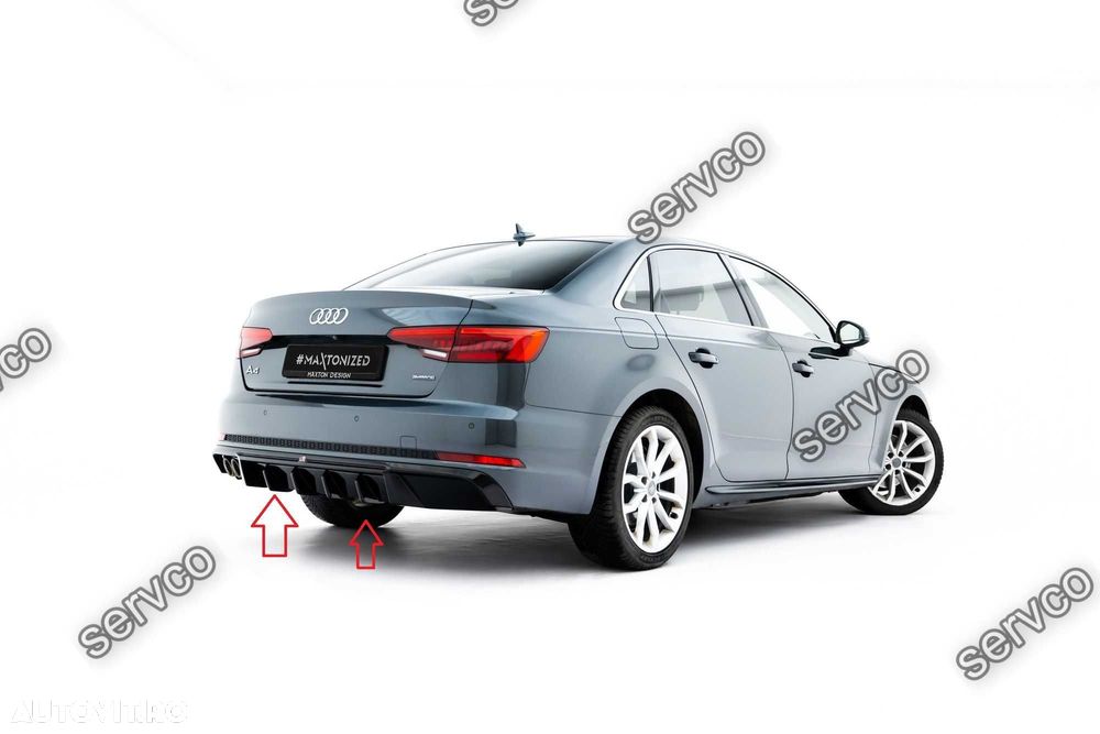 Difuzor bara spate Audi A4 S-Line Sedan Avant B9 2015-2019 v37 Maxton - 2