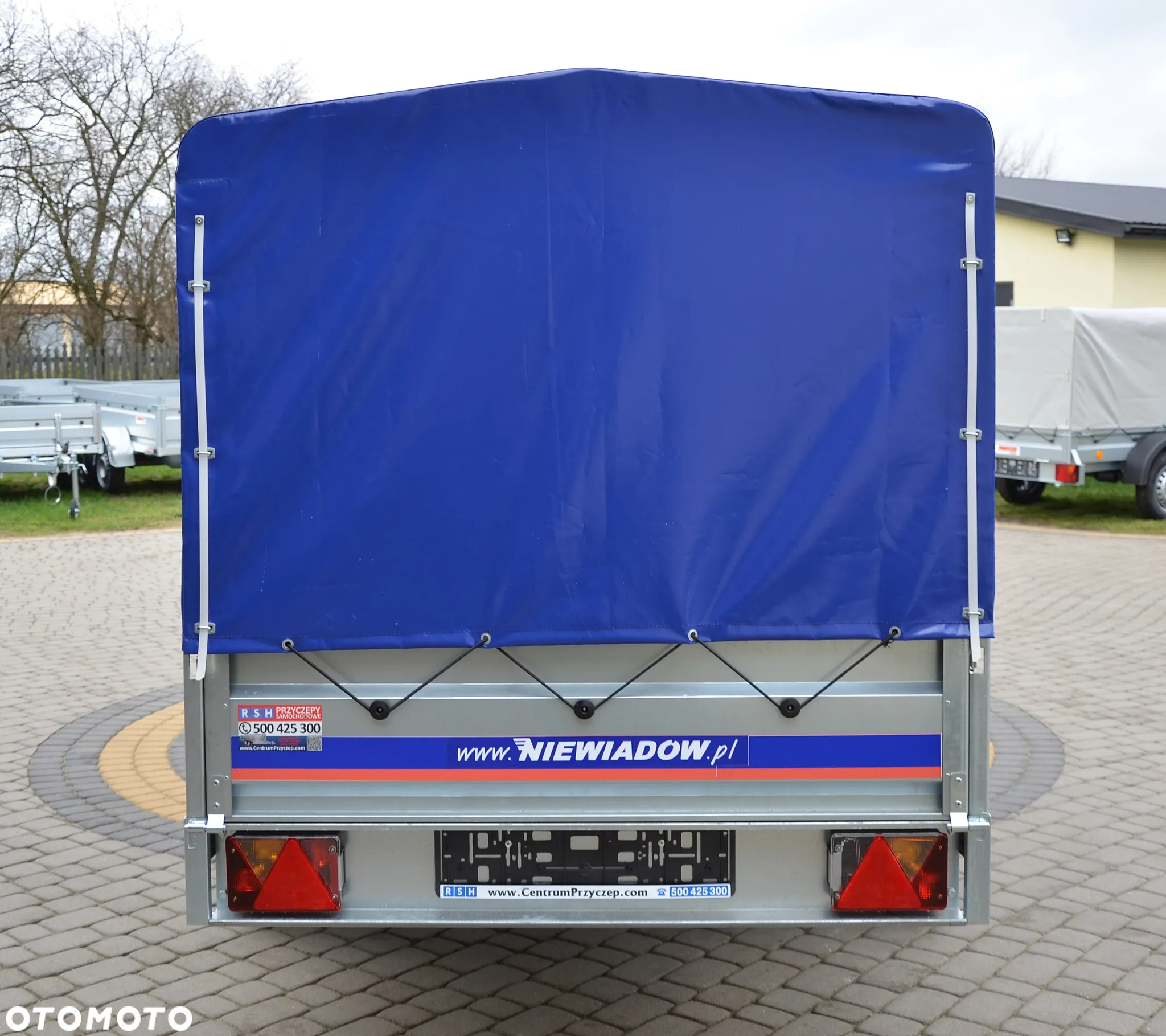 Niewiadów Niewiadów PRZYCZEPKA SAMOCHODOWA BG7527YU 2,63X1,32M, DMC: 750KG RESOR + AMORTYZATOR ZESTAW Z PLANDEKĄ I STELAŻEM H-120CM (WYMIAR OD PODŁOGI) - 4