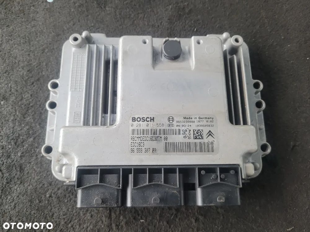 Komputer silnika 0281011558 9655930780 Peugeot 407 Citroen 1,6 HDI