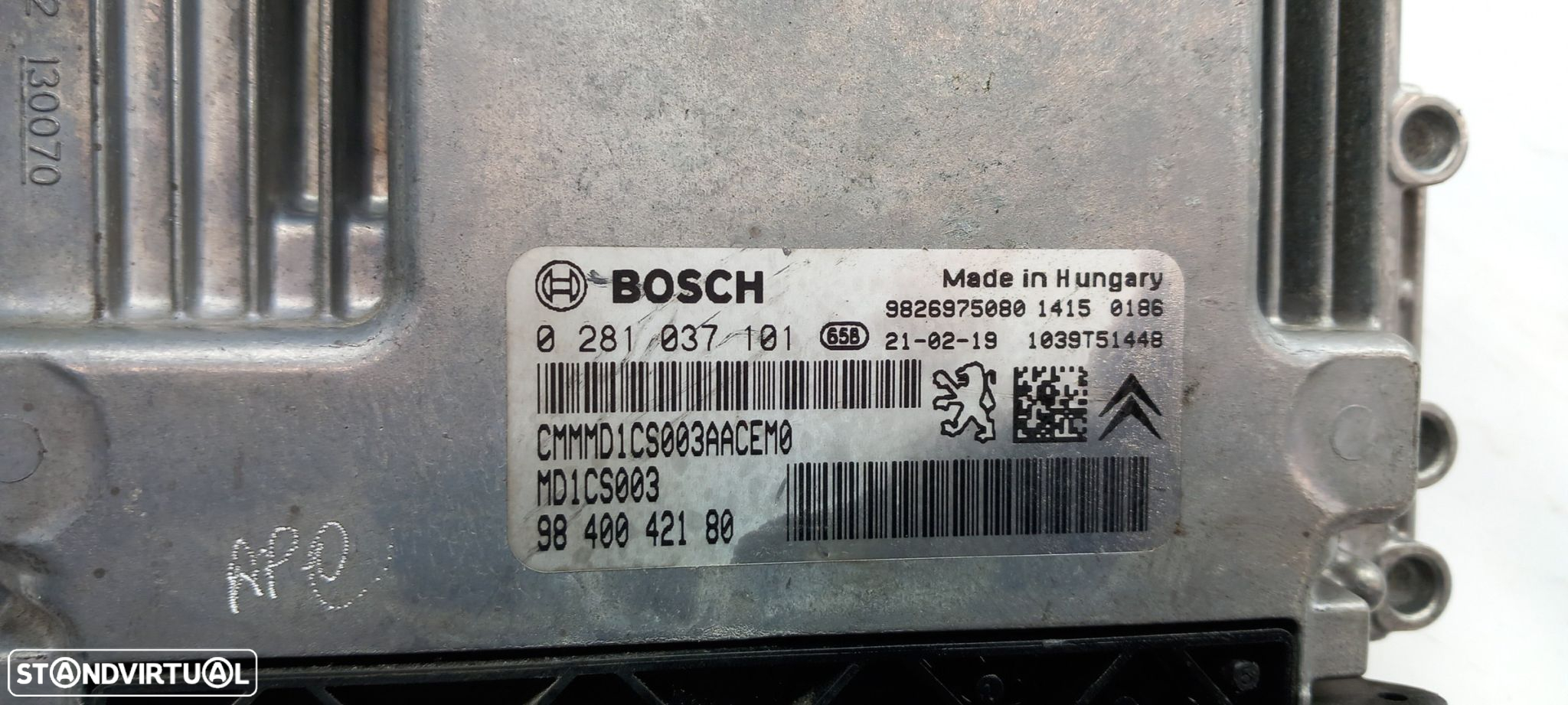 Centralina motor / ECU CITROËN C3 Aircross II (2R_, 2C_) - 4