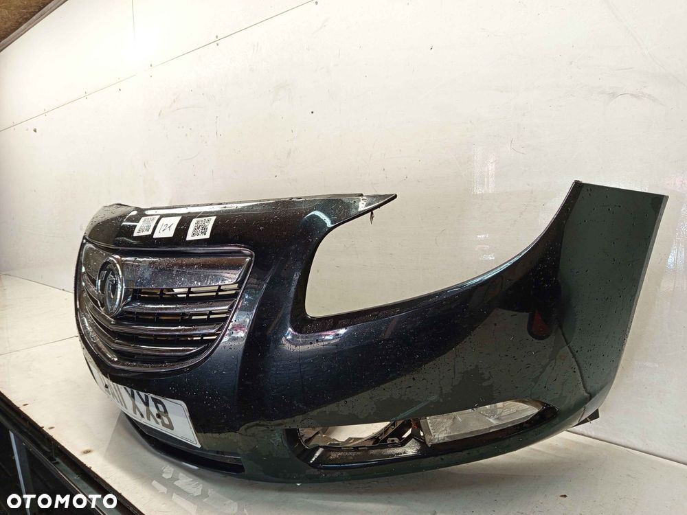 + ZDERZAK PRZÓD PRZEDNI OPEL INSIGNIA A I 1 Z22C CZARNY HALOGENY - 2