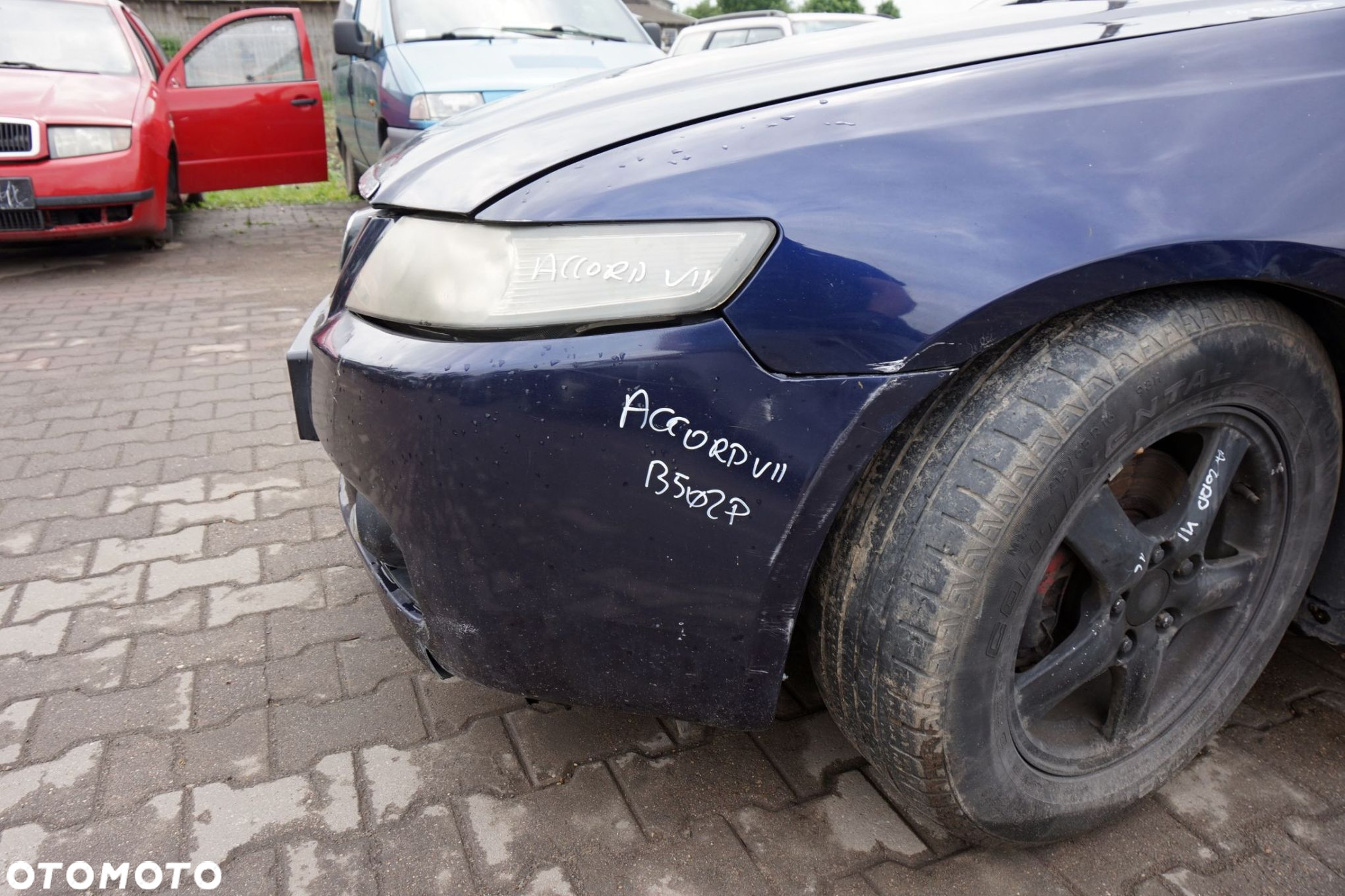 MASKA ZDERZAK BŁOTNIKI LAMPY ACCORD VII B502P  HONDA 2002-2005 GRANATOWY PRZÓD KOMPLETNY - 7