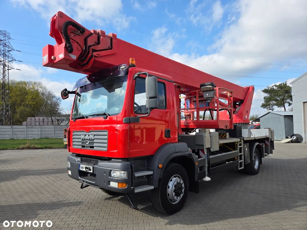 MAN TGM 18.280 4x4 BB - 45 m WUMAG Elevant Palfinger WT 450 Podnośnik koszowy zwyżka Ruthmann Multitel terenowy