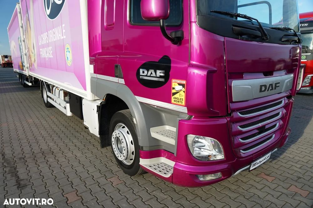 DAF CF 450 / COMBINAȚIE TANDEM / CONTAINER / 120 M3 / TRANSPORTABIL / 4X2 / REMORCA LECI / SAF / PODEA REZISTENTĂ - 5