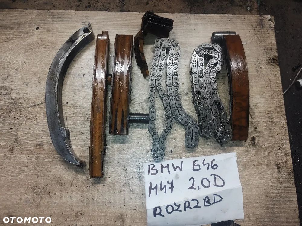 BMW E46 2,0D M47 rozrząd łancuch slizgi - 3