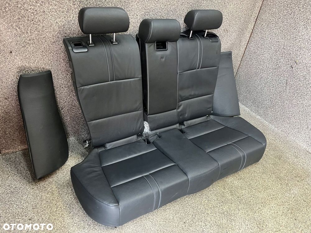 Kanapa tylna podlokietnik cupholder tyl skora czarna LADNA BMW X3 E83 ORG - 2