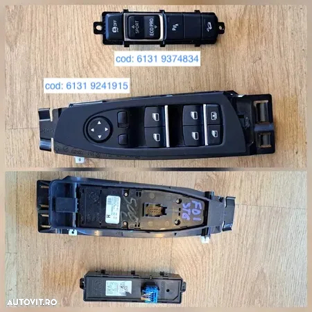 Trim trimuri ornament panou usa grila ventilatie buton avarii / inchidere usi oglinda retrovizoare cu telecomanda panou comanda buton sport / confort bmw originale G11 F30 F36 F48 F39 F07 F25 - 6