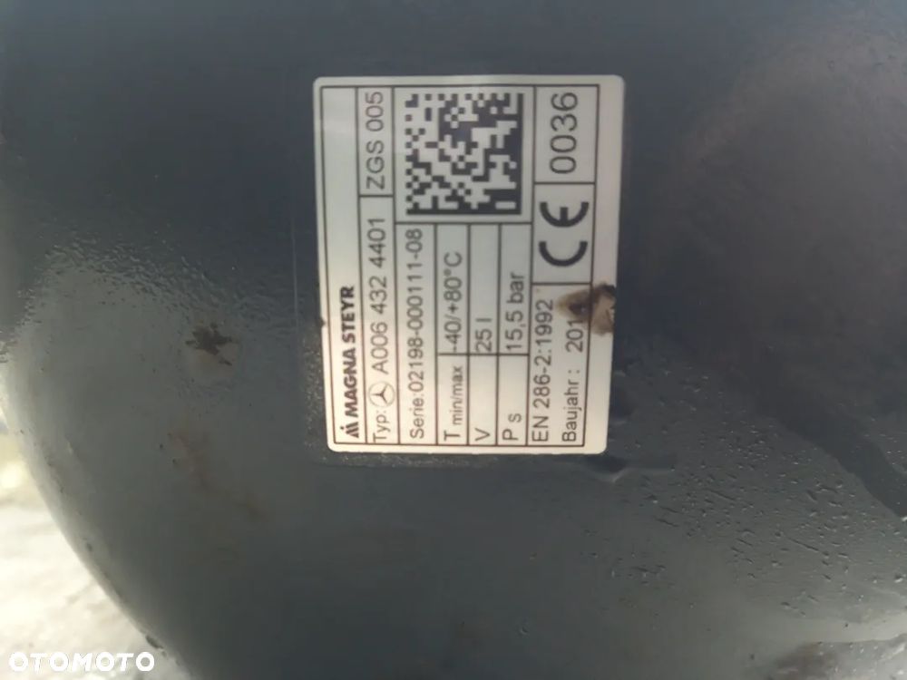 Mercedes-Benz OE A006 432 44 01 zbiornik powietrza, instalacja pneumatyczna - 3