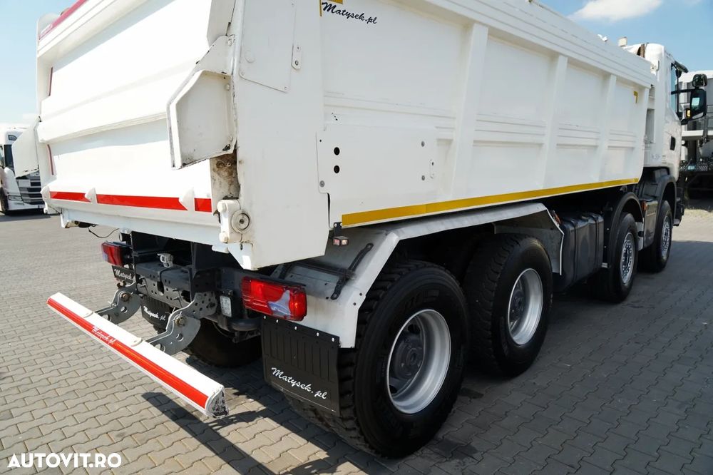 Scania G 410 / 8X4 / CAROSERIE BACĂ ASFALT / 2X CLAPETĂ HIDRAULICĂ / ACOPERIȘ HIDRAULIC / PENTRU PAVINGURI - 22