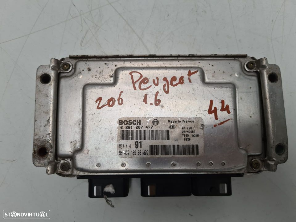 PEUGEOT 206 1.6 16V | CENTRALINA - BOSCH | Ref: 96 432 189 80 - 0 261 207 477; - 2