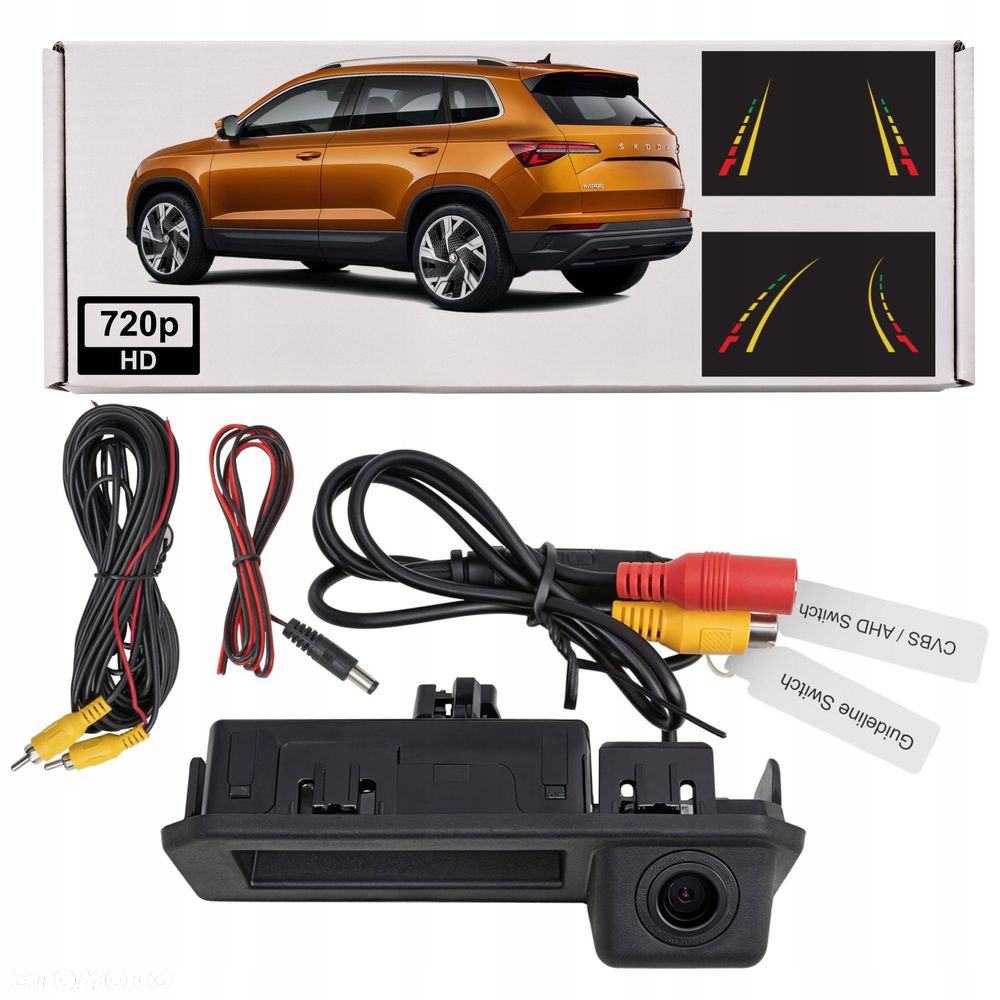 skoda karoq 2017+ kamera cofania full hd dynamiczne linie - 1