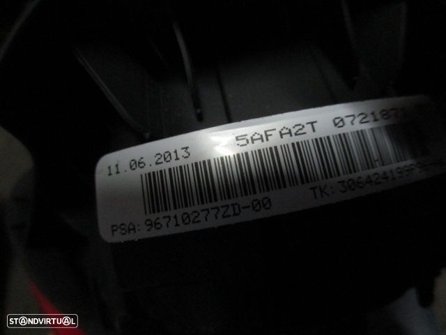 Kit Airbags 96710277ZD 9803832380 9666370880 34157700A 34157696A CITROEN C3   2 A51 FASE 2 2013 1.6HDI 82CV 5P BRANCO PRETO - 6