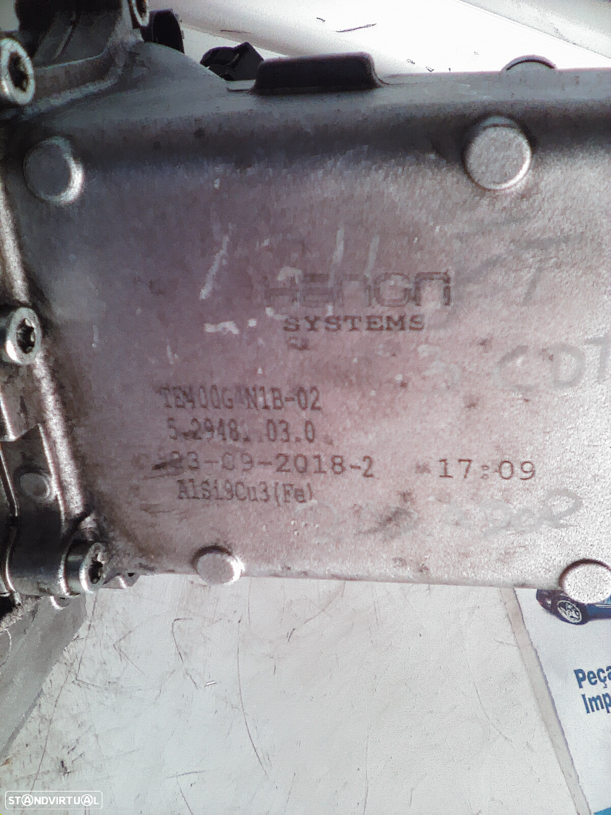Radiador EGR , Corpo reciclagem de gases Opel , Fiat 1.3 CDTI multjet   ref: TE400G4N1B - 02  / 52948103.0 - 8