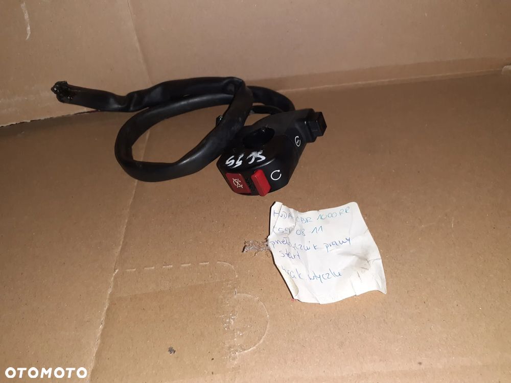 HONDA CBR 1000 RR SC 59 08-11 PRZEŁĄCZNIK PRAWY STARTER BRAK WTYCZKI - 1
