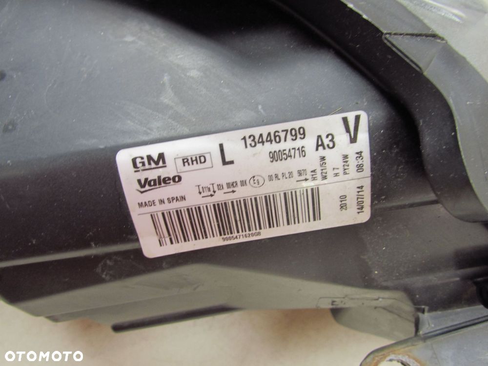 OPEL CORSA D LIFT 11-14 LAMPA PRZOD LEWA 13446799 UK RHD - 6