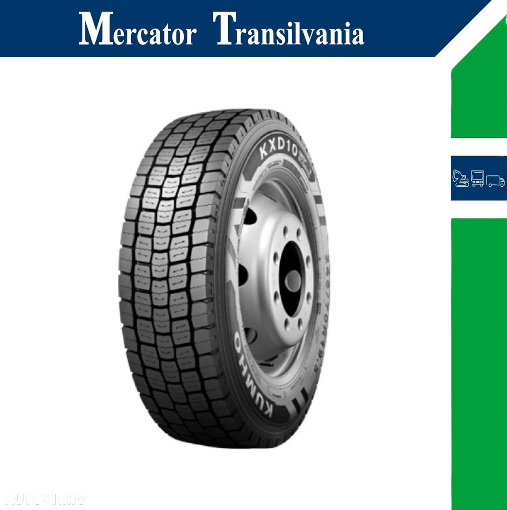 Anvelopa NOUA M+S* Regional 295/60R22.5 Kumho KXD10 150/147K/C/C/76dB(B) Tractiune - 1