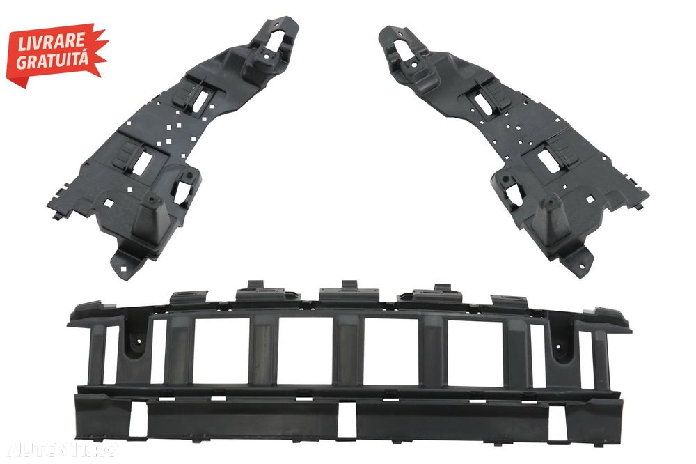 Difuzor Bara Spate cu Ornamente tobe Negre Mercedes C-Class W205 S205 (2014-2020) - livrare gratuita - 5