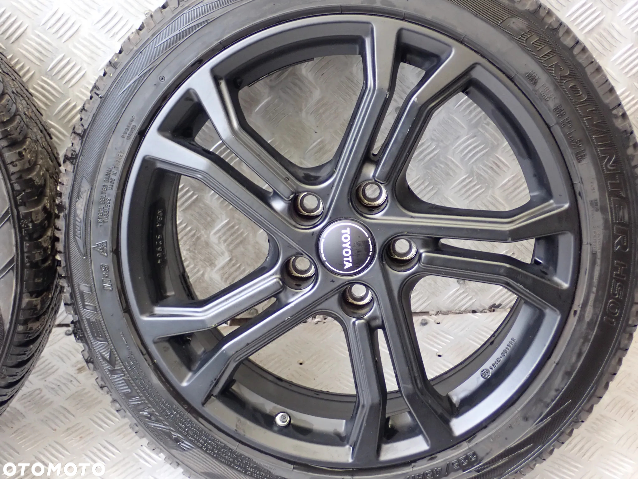 KOŁA FELGI ALUMINIOWE TOYOTA 7,5JX17  ET 40  5X114,3  KBA 52964  Z OPONAMI ZIMA 225/45/17  2500 ZŁ - 7