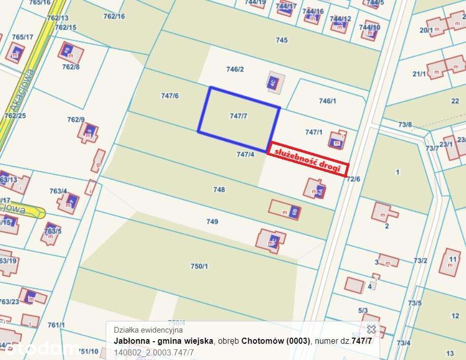 Chotomów działka budowlana 1265m2, las, blisko PKP - Pełny obrazek: 2/18