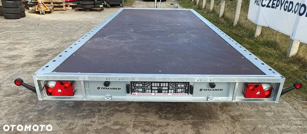 TEMARED CARPLATFORM 6021 / 3 osie 3,5T sklejka  wym. 590X211cm i inne, mocna - 5