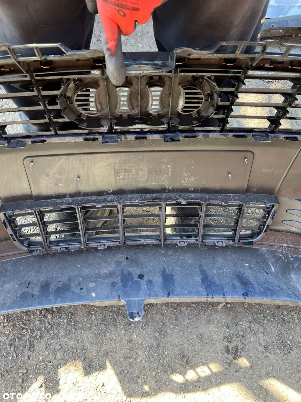 audi a3 8p zderzak przód przedni mały grill lakier-LZ5C - 13