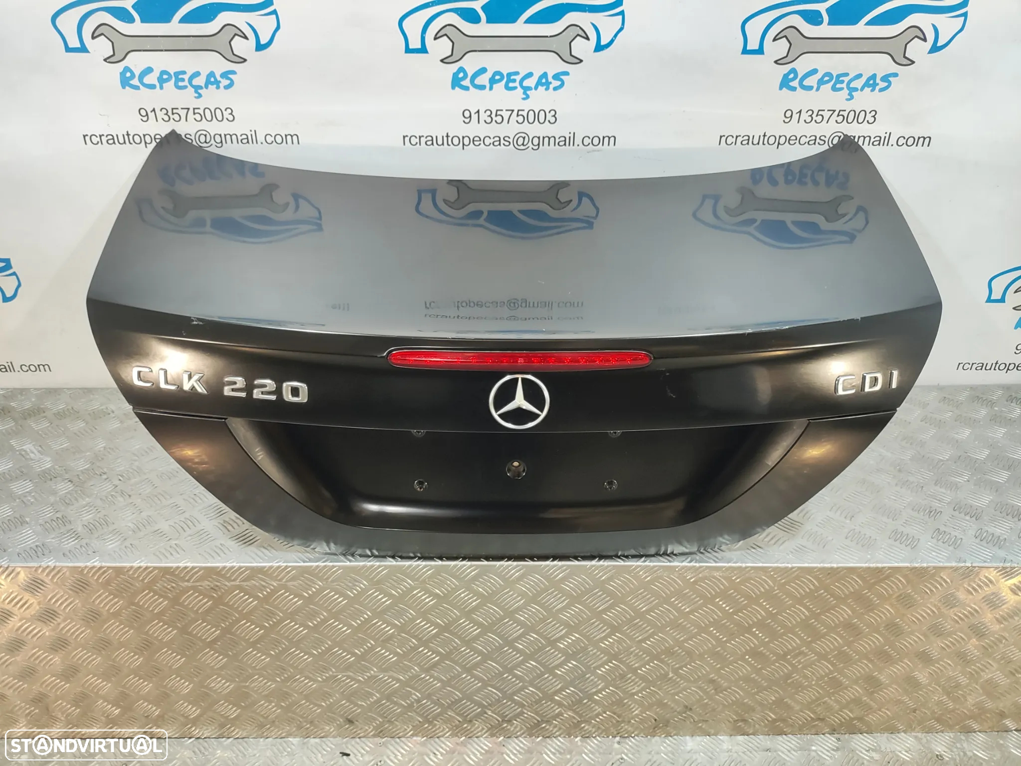 PORTA TAMPA MALA MERCEDES BENZ CLASS CLK W209 A2097500275 FECHO PUXADOR LUZ 3º STOP - 4