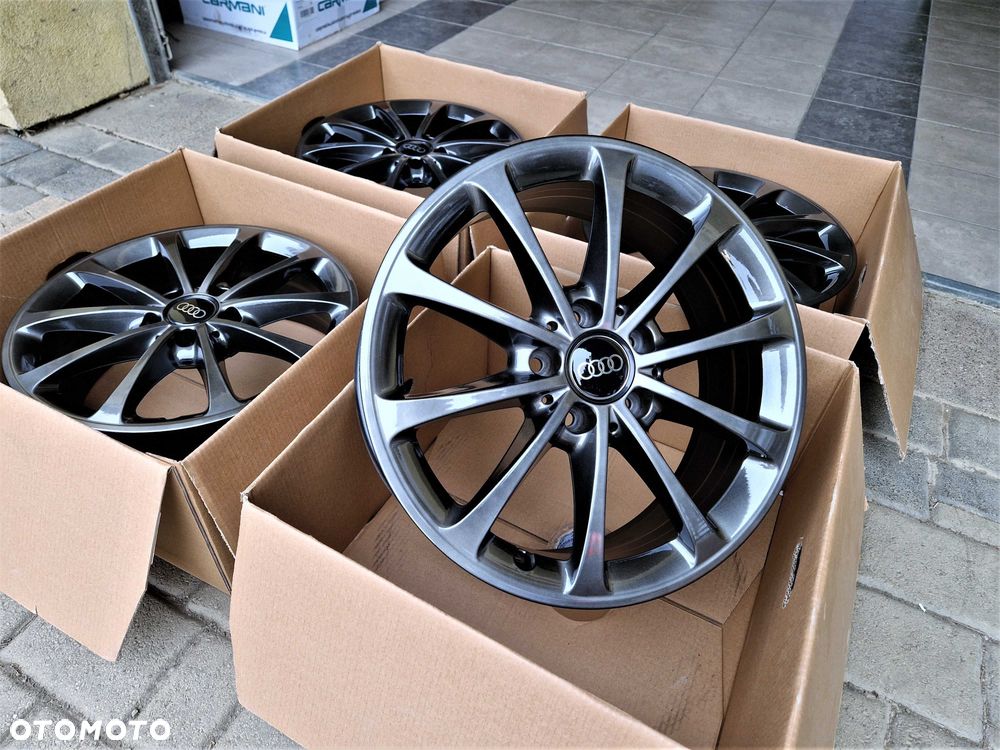 Alufelgi 17 5x112 Audi A3 A4 Q2 Q3 Seat Leon Exeo Altea Ateca Chrom Shadow ! 731# - 2