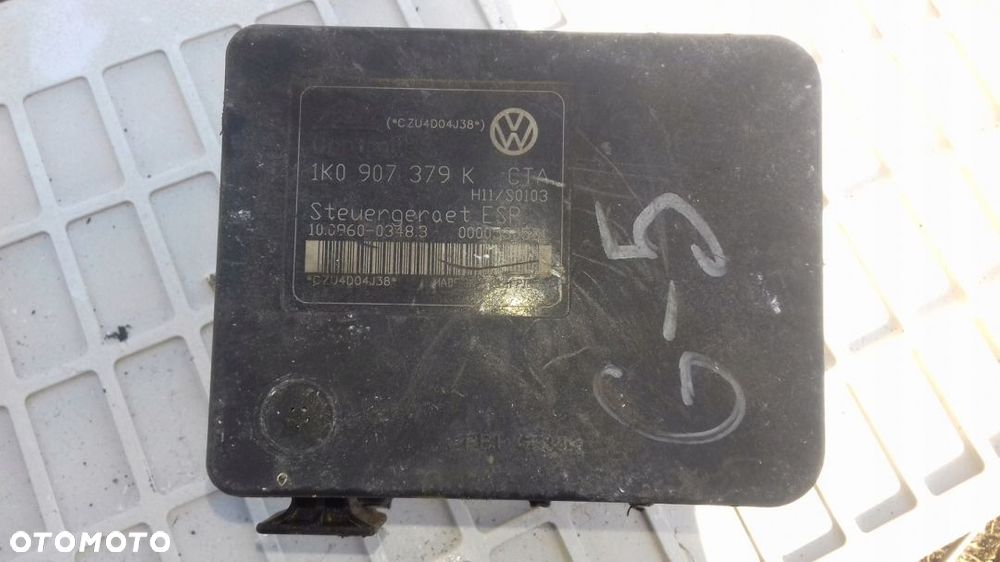 VW GOLF V POMPA HAMULCOWA ABS 1K0907379K - 1
