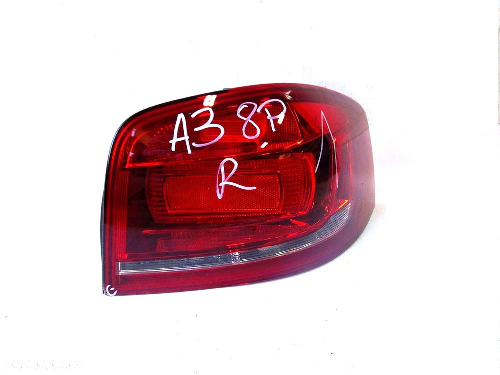 audi a3 8p3 lift 08r- 3d lampa tył lewa nowa oryginał tylna kol - 1