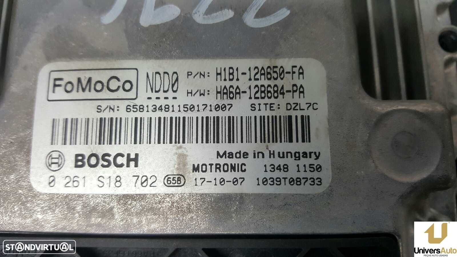 CENTRALINA DO MOTOR UCE FORD FIESTA (CE1) TITANIUM - 2