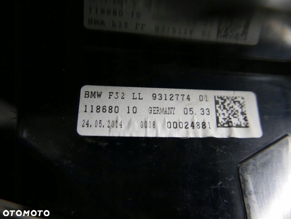 bmw f32 f33 f36 wyświetlacz przezierny head up headup display hud 9312774 - 6