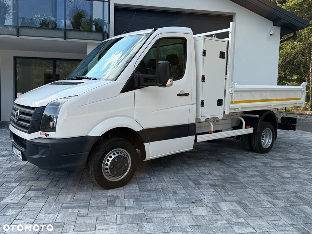 Volkswagen Crafter Wywrotka 2.0 TDI 136km / Fabryczna wywrotka Cabretta / Stan jak nowego! / Oryginalny niski przebieg / Nowe opony / Wywrot tylnozsypowy / FV23% - 9