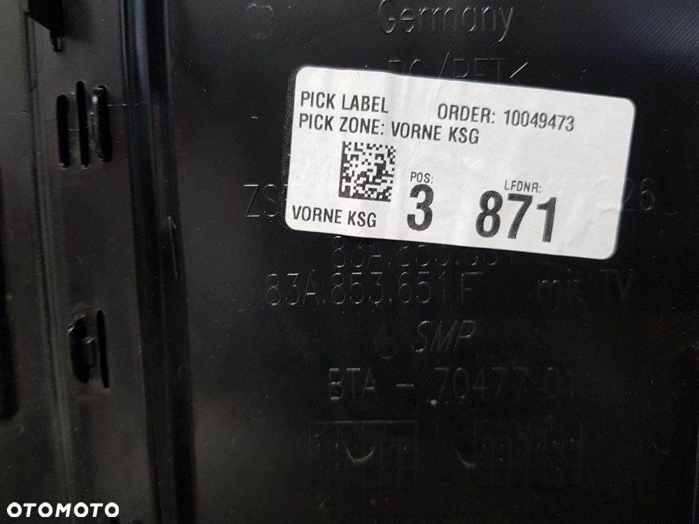 ŁADNY GRILL ATRAPA ZDERZAKA PRZEDNIEGO AUDI Q3 II S-LINE 2 83A 18-23 83A853651F CZARNY - 6