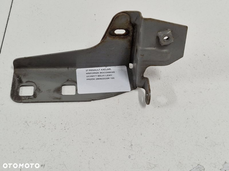 RENAULT KADJAR WSPORNIK MOCOWANIE UCHWYT BELKI LEWY PRZÓD 260922335R - 1