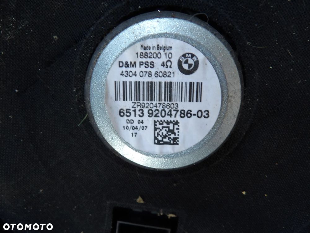 BMW - E84 , E90 - GŁOŚNIKI KOMPLET - 9204786  9204785 - 2