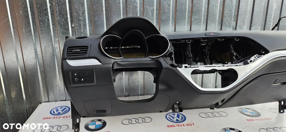 Kia Picanto 2 II 2011- Kokpit Konsola Deska rozdzielcza Poduszka kierowcy pasażera Airbag  NIE REGENEROWANA ORYGINAŁ 569001Y150EQ - 8